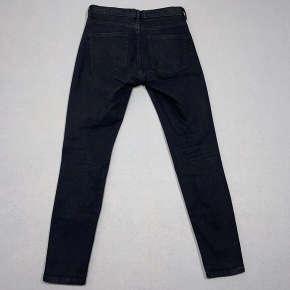 Everlane Jeans Womens 26 Regular Black Wash Skinny Fit Ankle Denim‎ Stretch - Picture 9 of 11